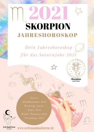 Skorpion Jahreshoroskop 2021 - Innerwisdom-Shop, Tanja Brock 