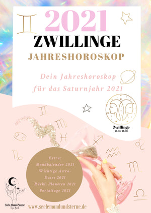 Zwillinge Jahreshoroskop 2021 - Innerwisdom-Shop, Tanja Brock 
