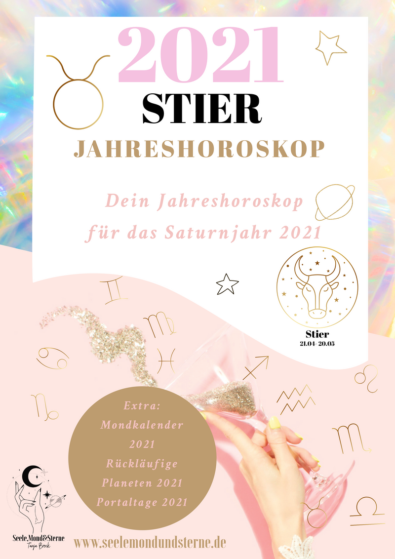 Stier Jahreshoroskop 2021 - Innerwisdom-Shop, Tanja Brock 